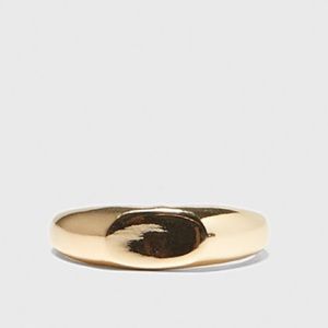 Zara men’s gold metal signet ring fashion jewelery